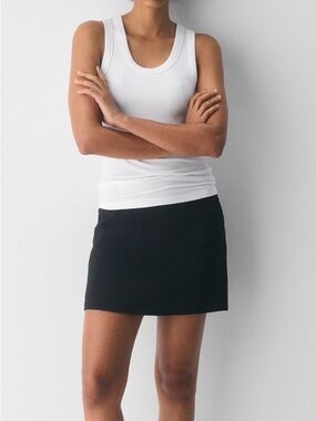 Aritzia Classic Mini Skirt Crepette Low Wasited